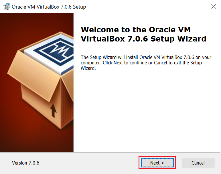 VirtualBox7.0.6インストールウィザード1