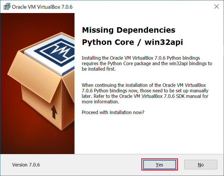 VirtualBox7.0.6インストールウィザード4